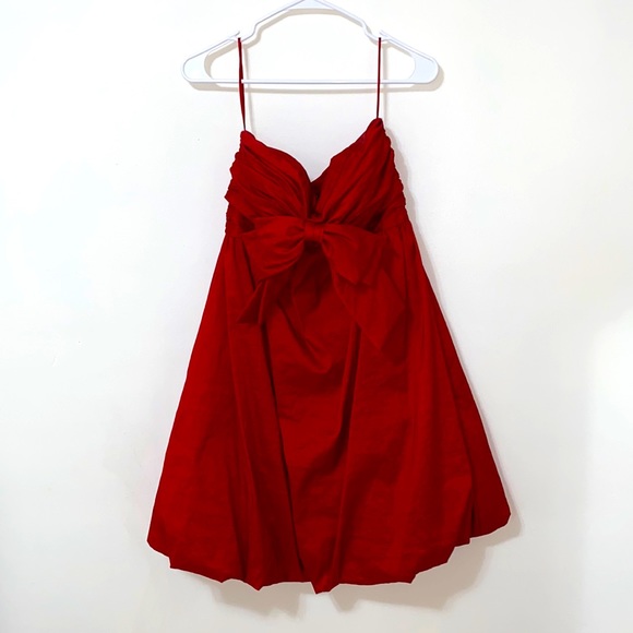 Jovani Dresses & Skirts - Strapless sweetheart red bow Jovani dress